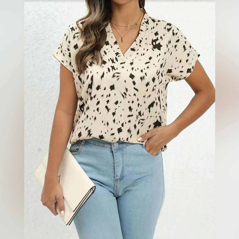 Leopard print blouse